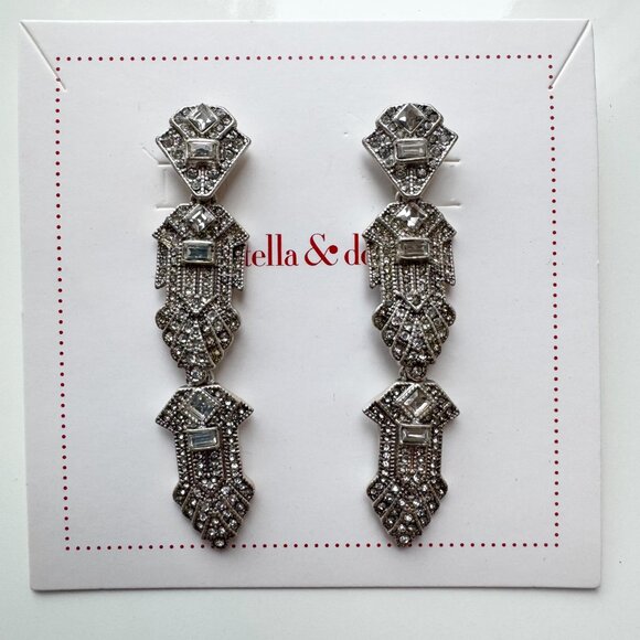 Elegant Stella & Dot Casablanca chandelier earrings - convertible to 3 lengths! - Picture 3 of 7